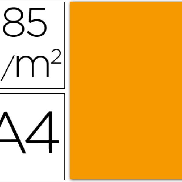 Cartolina Guarro A4 Tangerina 185 Gr (50 Folhas)