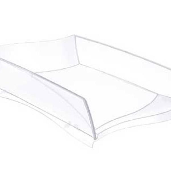 Tabuleiro de Secretaria Cep Isis Plastico Branca 380X275X82 mm