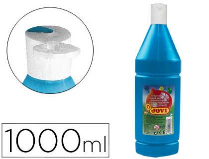 Guache Escolar Jovi 1000 ml Azul Cyan