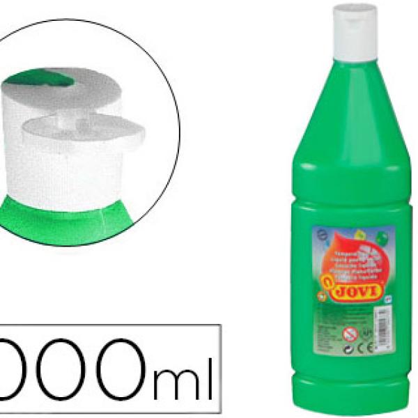 Guache Escolar Jovi 1000 ml Verde Medio