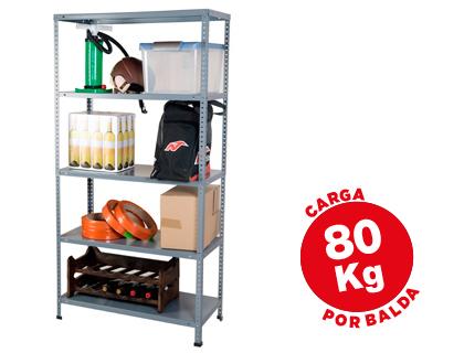 Estante Ar Storage Metalica 180X90X40 cm 5 Prateleiras 80Kg Por Prat.E Montagem Cinza