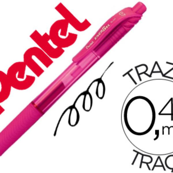 Roller Pentel Energel Bl107 0,7mm Rosa