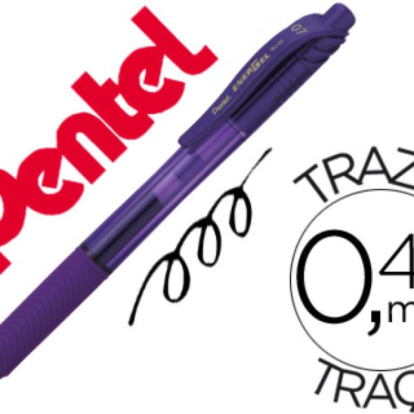 Roller Pentel Energel Bl107 0,7mm Violeta