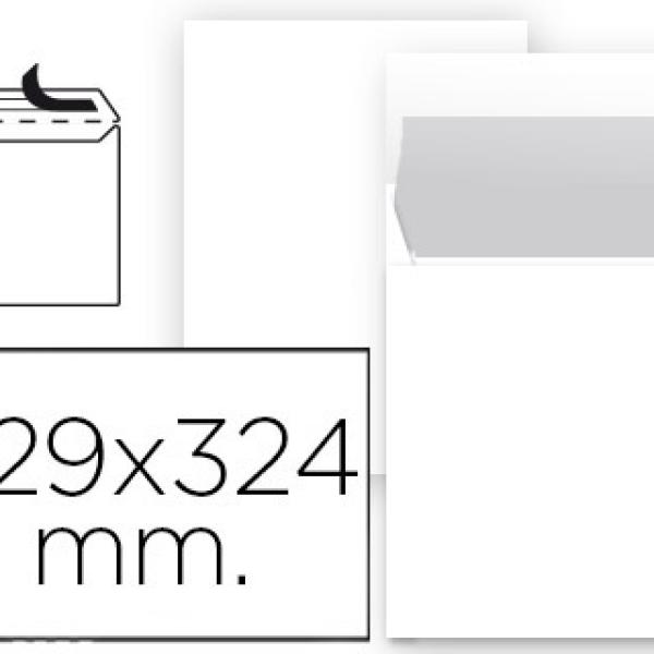 Envelope Bolsa N 8 Branco Din 229X324 mm Tira de Silicone (25 Unidades)