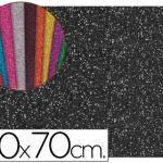 Goma Eva c/ Purpurina 50X70cm 60G/M2 Espessura 2mm Preto