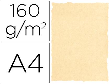 Papel Pergaminho Michel Dina4 160 Gr Cor Pergaminho Creme (25 Folhas)
