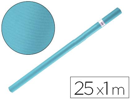 Papel Kraft Azul Turquesa Rolo 25X1 Mt