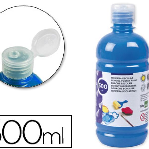 Guache Escolar 500 ml Azul Cian