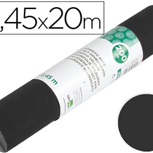 Rolo Adesivo Unicolor Preto Mate Rolo de 0,45 X 20 Mt