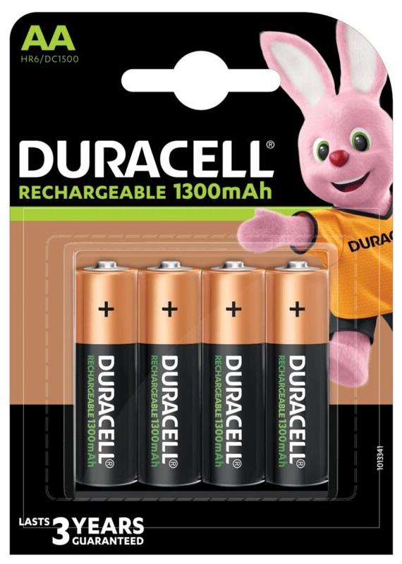 Blister 4x Pilhas Recarregáveis Ni - MH AA 1,2V 1300mAh - DURACELL