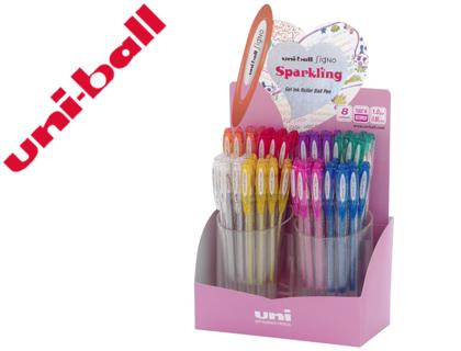 Roller Uni Ball Um - 120 Sign O 0,7 mm Tinta Gel Expositor de 48 Cores c/ Purpurina