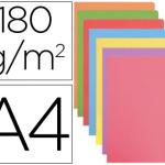 Classificador Gio de Cartolina Din A4 Cores Pastel Sortidas 180 g/m2 Embalagem de 50 Unidades