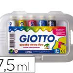 Guache Escolar Giotto 7,5 ml 5 Cores Sortidas