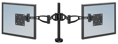 Braço Para Monitor Plano Duplo Profissional Vesa Flexivel Para Ecras Ate 10 Kg - FELLOWES