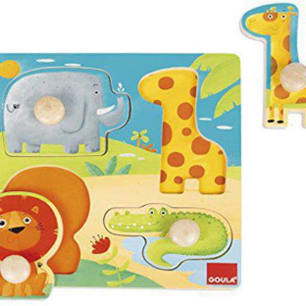 Puzzle Animais Da Selva 4 Peças - GOULA