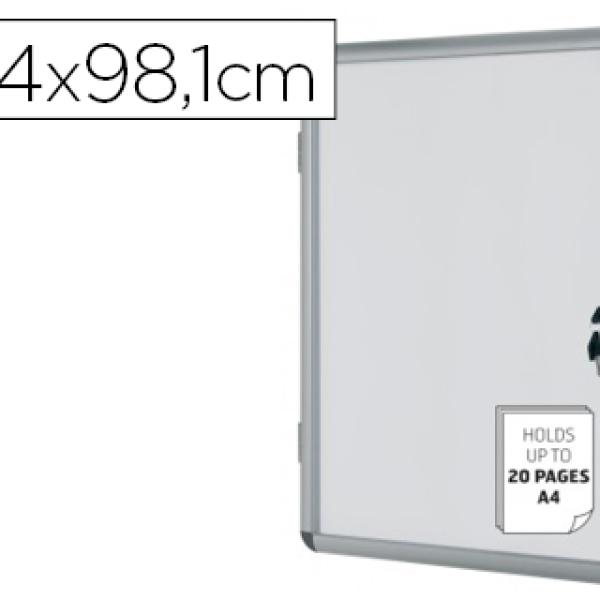 Vitrina Bi - Office de Anuncios Fundo Magnetico Extraplana de Interior 940X981 mm