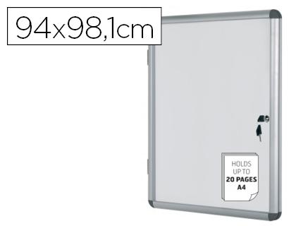 Vitrina Bi - Office de Anuncios Fundo Magnetico Extraplana de Interior 940X981 mm
