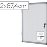 Vitrina Bi - Office de Anuncios Fundo Magnetico Extraplana de Interior 720X674 mm