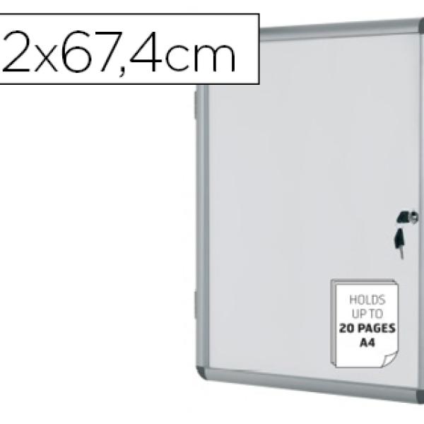 Vitrina Bi - Office de Anuncios Fundo Magnetico Extraplana de Interior 720X674 mm