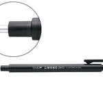 Porta Borrachas Tombow c/ Clip Ponta de Borracha Preta Redonda 2,3 mm Diametro Cor Preto