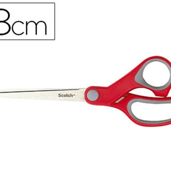 Tesoura de Escritorio Scotch Confort 18 cm de Aco Inoxidavel Cabo Ergonomico Ambidestros