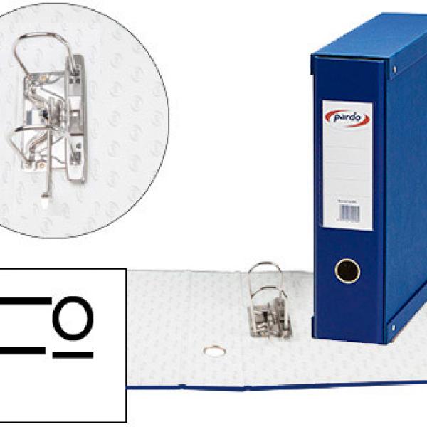 Módulo Pardo 1 Pasta de Arquivo de Alavanca Folio 2 Aneis 70 mm Azul 350X100X290 mm