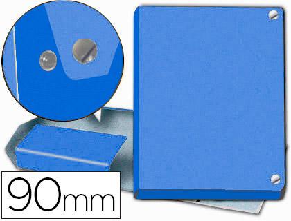 Capa p/ Projetos Pardo Folio Lomo 90 mm Carton Forrado Azul