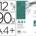 Bloco de Papel Vegetal Din A4+ 320X240mm 90G/M2 Bolsa de 12 Folhas