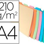 Classificador Exacompta de Cartolina Din A4 Ao Baixo Pestana Lateral Cores Sortidas 240g