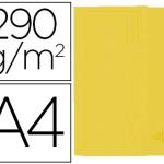 Classificador Exacompta de Cartolina c/ Bolsa Din A4 Amarelo 290g