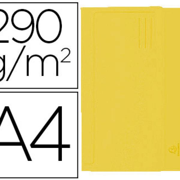 Classificador Exacompta de Cartolina c/ Bolsa Din A4 Amarelo 290g