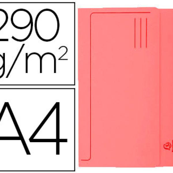 Classificador Exacompta de Cartolina c/ Bolsa Din A4 Vermelho 290g