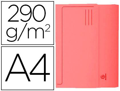 Classificador Exacompta de Cartolina c/ Bolsa Din A4 Vermelho 290g
