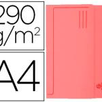 Classificador Exacompta de Cartolina c/ Bolsa Din A4 Vermelho 290g