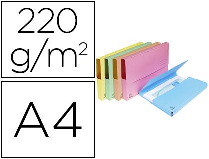 Classificador Exacompta de Cartolina Lustrada c/ Bolsa Din A4 Cores Sortidas 220g