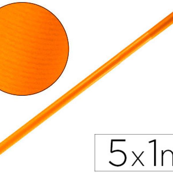 Papel Kraft Laranja Forte Rolo 5X1 Mt