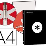 Capa Antartik A4 Forrada 4 Aneis 25 mm Redondos Cor Preto