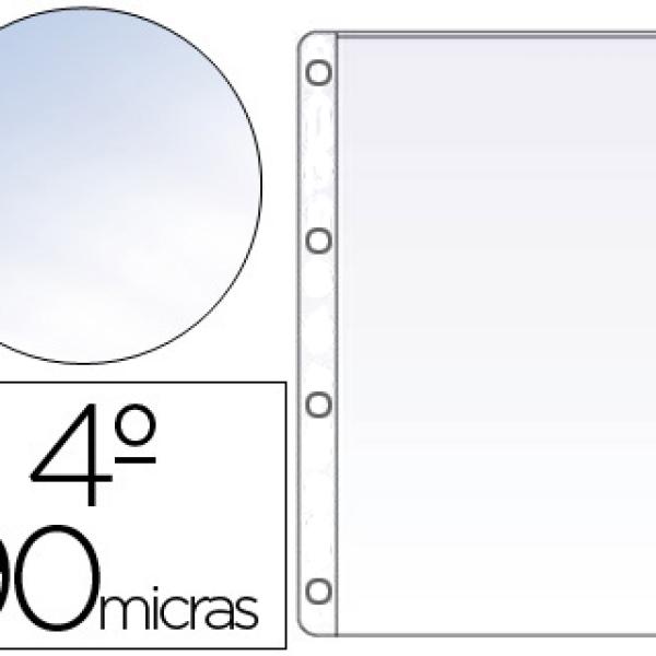 Bolsa Catalogo Saro Quatro Furos Formato Quarto 90 Microns Cristal (Caixa 100 Unidades)