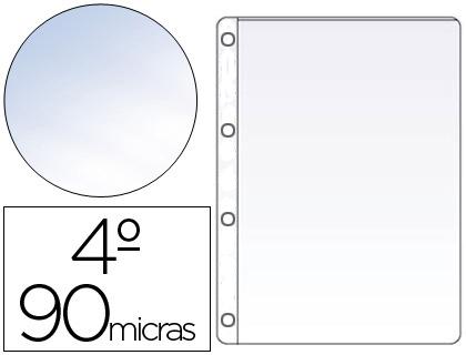 Bolsa Catalogo Saro Quatro Furos Formato Quarto 90 Microns Cristal (Caixa 100 Unidades)