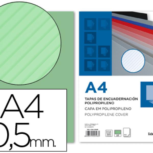 Capa de Encadernacao Polipropileno Raiada Din A4 0.5mm (100 Unidades)