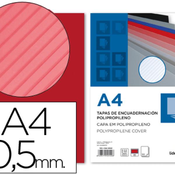 Capa de Encadernacao Polipropileno Raiada Din A4 0.5mm (100 Unidades)