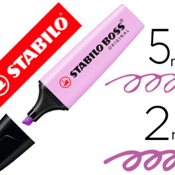 Marcador Stabilo Boss Pastel Fluorescente 70 Brisa Violeta