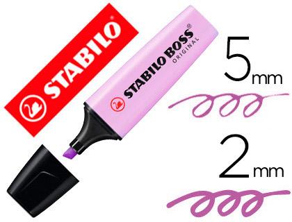 Marcador Stabilo Boss Pastel Fluorescente 70 Brisa Violeta