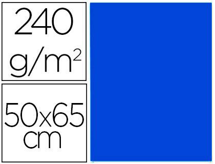 Cartolina 50X65 cm 240G/M2 Azul Zafira Embalagem de 25 Folhas