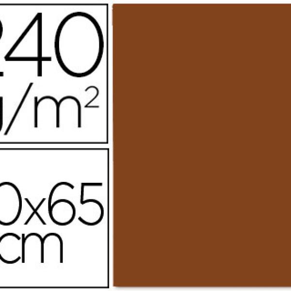 Cartolina 50X65 cm 240G/M2 Castanho Escuro Embalagem de 25 Folhas
