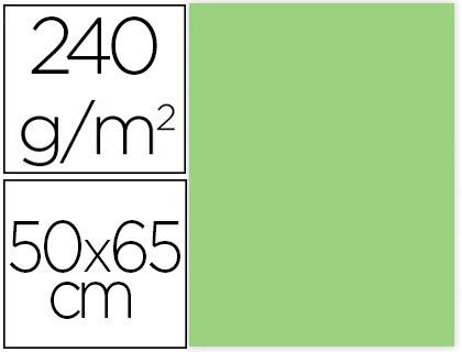 Cartolina 50X65 cm 240G/M2 Verde Erva Embalagem de 25 Folhas