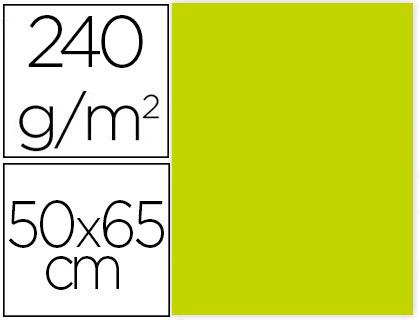 Cartolina 50X65 cm 240G/M2 Verde Pistacho Embalagem de 25 Folhas