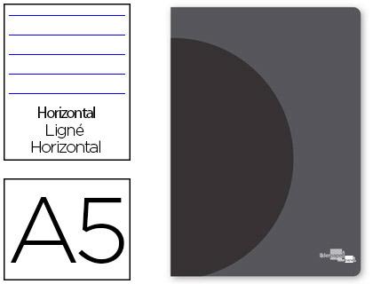 Caderno Escolar Agrafado 360 Capa Plastico A5 48F 90g/m2 Pautado c/ Margem Dupla Preto