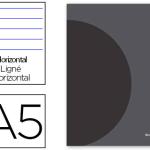 Caderno Escolar Agrafado 360 Capa Plastico A5 48F 90g/m2 Pautado c/ Margem Dupla Preto