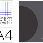 Caderno Escolar Agrafado 360 A4 48F 90g/m2 5mm c/Margem Dupla Capa Preta